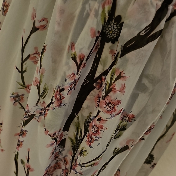 Floral Sleeveless Hi-Low Maxi Dress - Picture 10 of 17